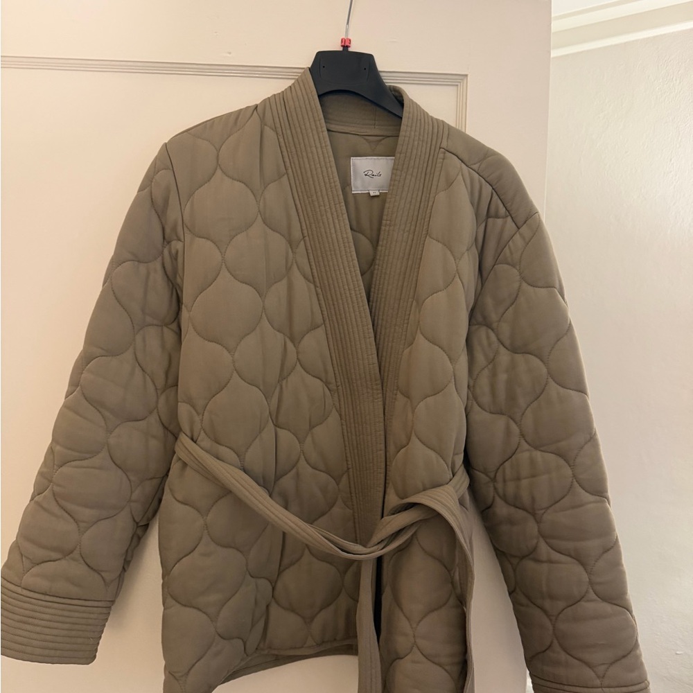 Rails Olive Quilted Teddy Jacket